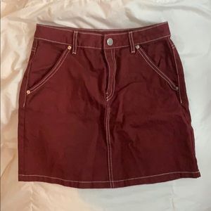 Burgundy skirt from H&M